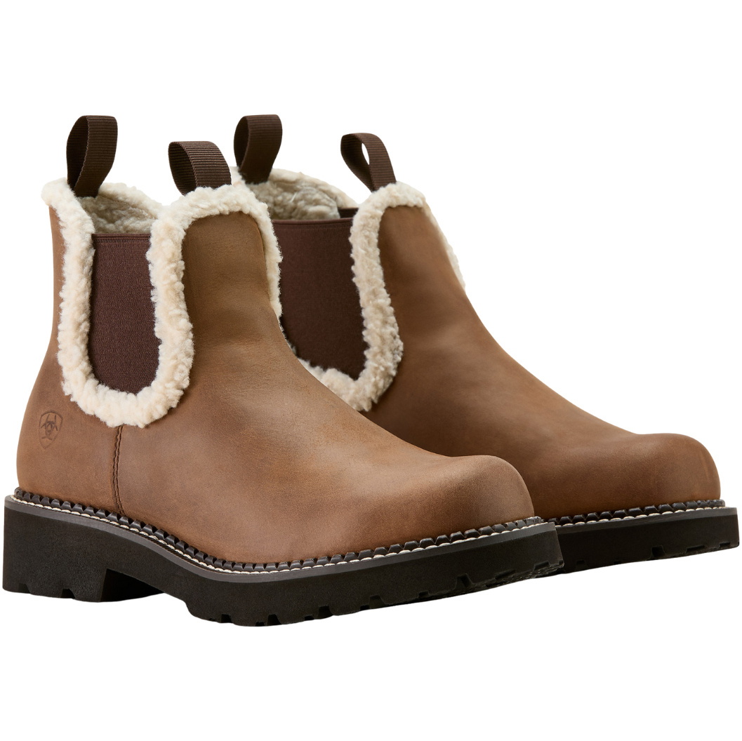 2025 Ariat Femmes Fatbaby Chelsea Confortable Botte De Style Western 10063848 - Distressed Brown